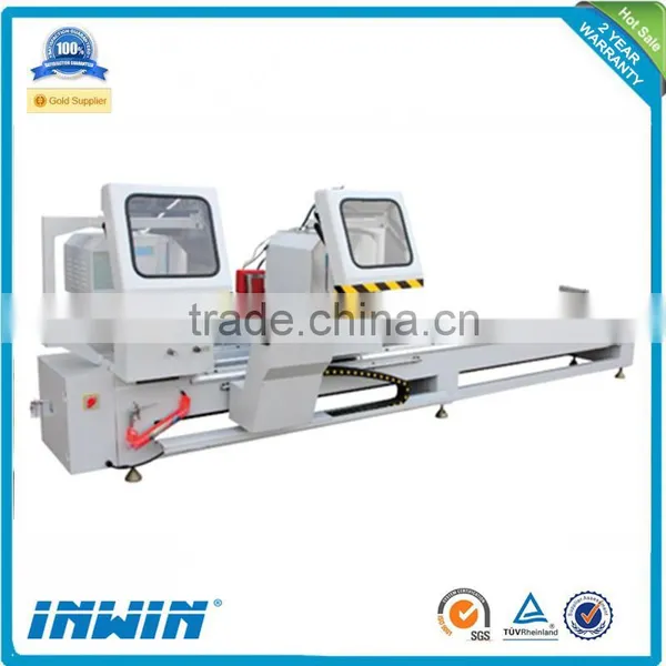 UPVC Profiles Double Head Cutting Machines for PVC Windows