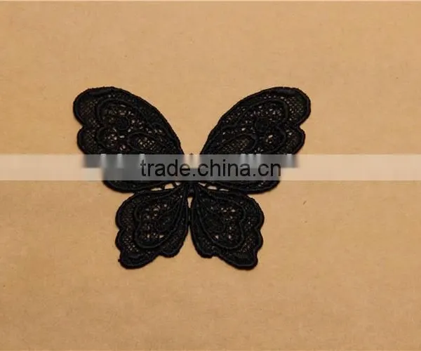 Butterfly Pattern Hand Made Hollow Embroidery Chemical Lace Applique for Accessory photo-4