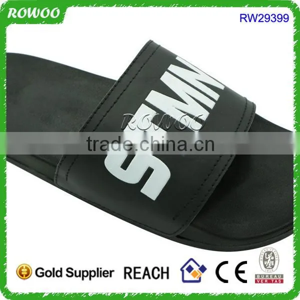 Black Men Beach Sandal PVC Man Slipper Shoe photo-5