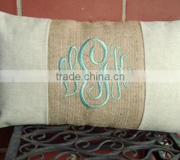 Monogram Lumbar Pillow Cover photo-3
