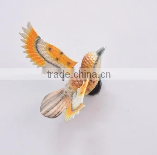 Pearl Powder 4 Inch Plastic Art Bird Fridge Magnet, Bird Decoration, Wedding Door Gift photo-3