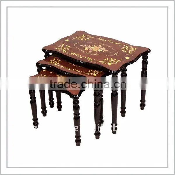 Shining Dining Wooden Table Set--3pcs/Set photo-3