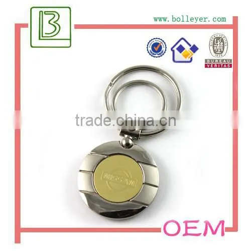 Custom Metal Logo Epoxy Resin Domed Blank Keyring photo-2