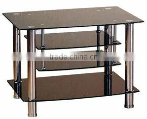 Modern Hot Bending Glass Tempered Glass TV Stand for Living Room photo-2