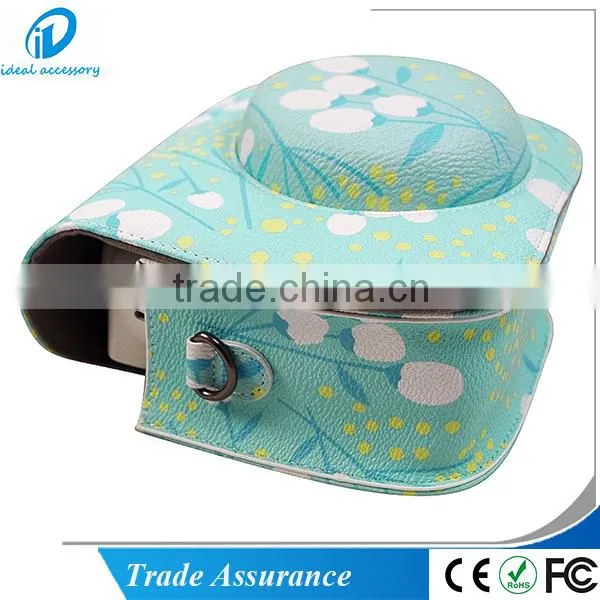 New Hot Sale Flower Style Leather Fujifilm Instax Mini8 Camera Shoulder Bag Case photo-5