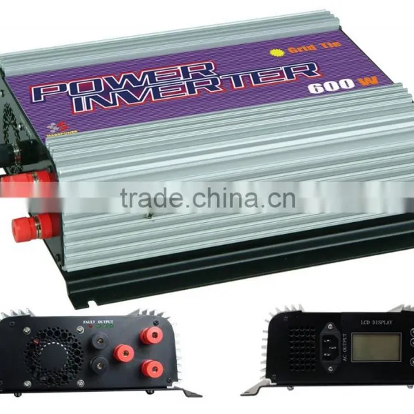 600W Wind Power Grid Tie Inverter,on Grid Inverter,Model SUN-600G-WAL-LCD