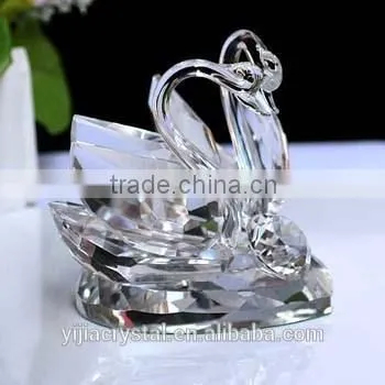 2015 New Design Mix Colors Best Seller Factory Directly Sale Crystal Couple Swan for Wedding Gift