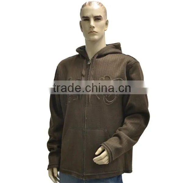 Men's Bonded Needle Drop KnitFleece Hooded Soft Jacket photo-5