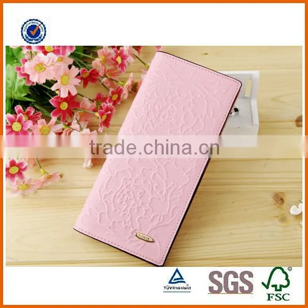 2016 Popular Customized Top Layer Genuine Leather Lady`s Purse , Fashional Design Printing Women`s Wallet photo-2