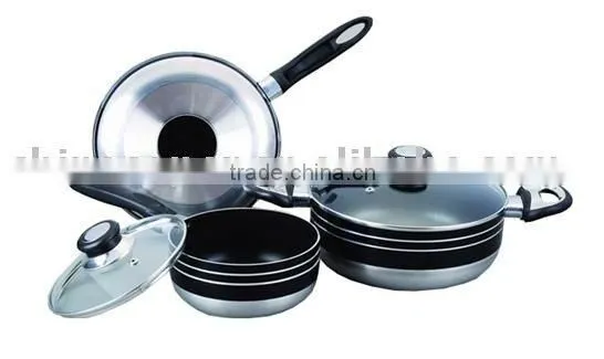 5 Pcs Aluminum Non Stick Cookware Set