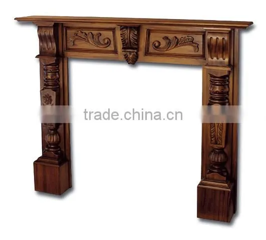 Mahogany Fire Surround Straight Top Indoor Furniture