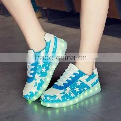 New Design Unisex LED Shoes Sneakers/LED Light Up Kids Running Shoes photo-6