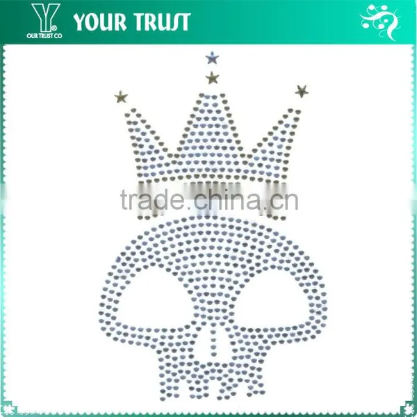 Silver Aggressive Flying Eagle Hot Fix Motif Iron On Rhinestone Transfer photo-6
