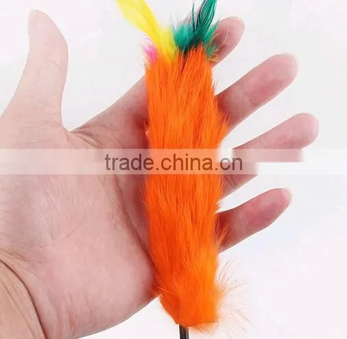 Feather Funny Cat Kitten Toy Tiggerling Tickerling Tickle Stick Dangling Fur Toy photo-4