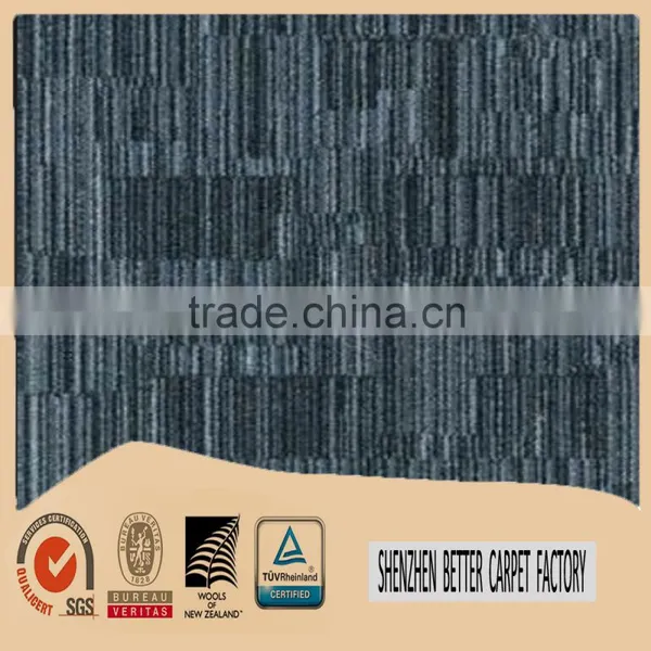 Good Grey Color Fastness Rubber Bottom Nylon Office Carpet Tiles photo-4