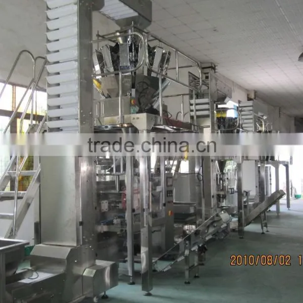 Food Packaging Machine With Multihead Weigher and Vertical Packaging Machine
