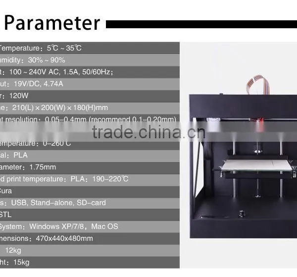 Filament Printing Digital 3D Printer Machine FDM 3d Systems 3d Printer for Sale photo-6