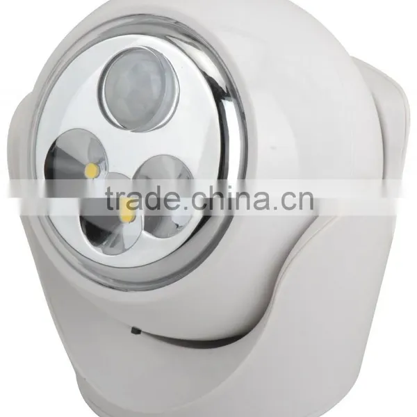 Three LED Rotatable Cute LED Night Motion Sensor Light photo-2