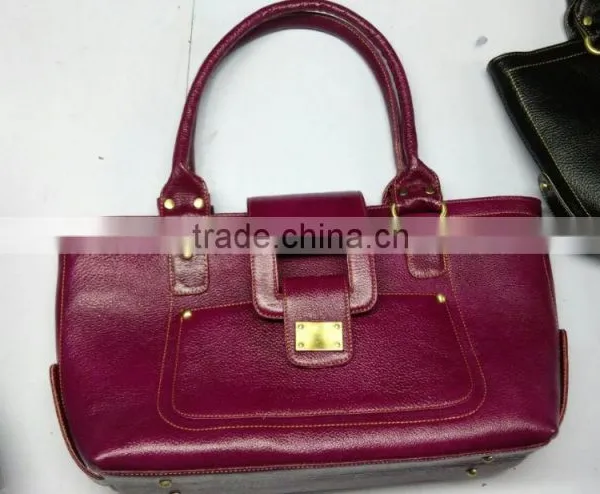 Green Coloured Leather Ladies Hand Bags photo-4
