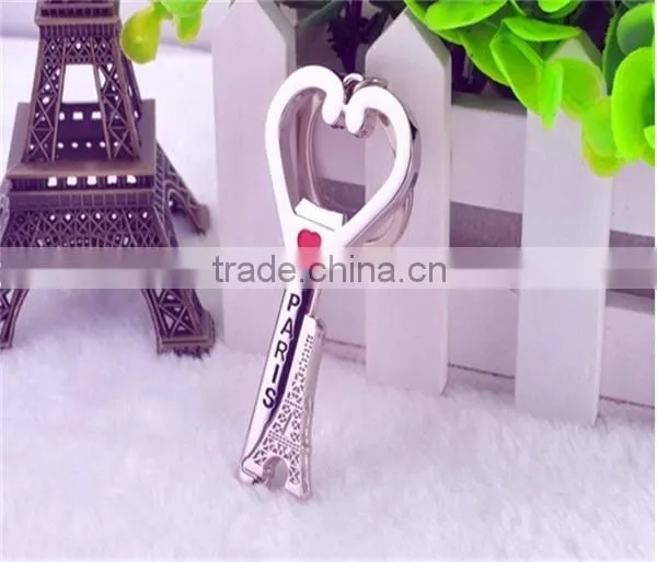Eiffel Tower Bottle Opener Keychain Eiffel Heart Bottle Opener Keychain Novelty Items Wedding Gift photo-4