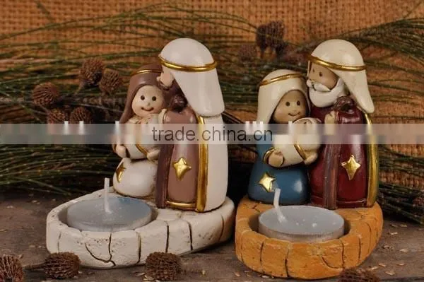 Resin Nativity Set Candlestick photo-5