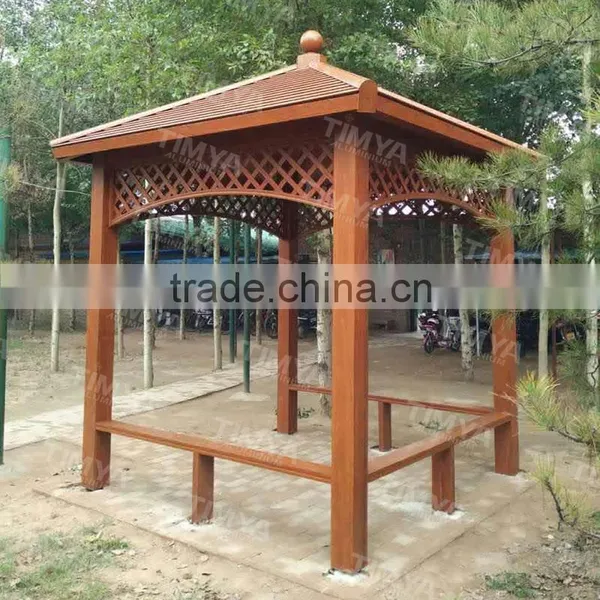 Outdoor Aluminum Antique Metal Garden Gazebo With Metal Roof photo-4