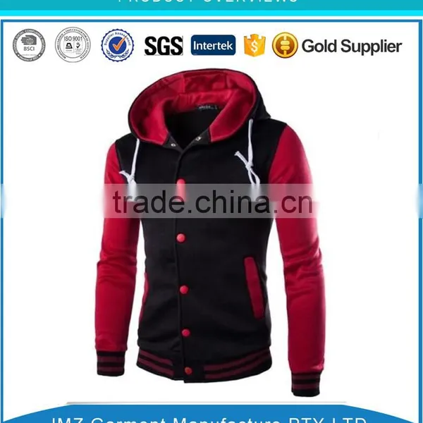 OEM Custom Men Sweater Button Placket Hoodies Street Wear photo-4