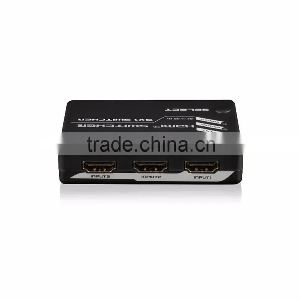 New Premium Handy 2.0 3 Port HDMI Switch 3x1 Hdmi Matrix Switch Support 4kx2k 1080p 3D for Home Theater photo-4