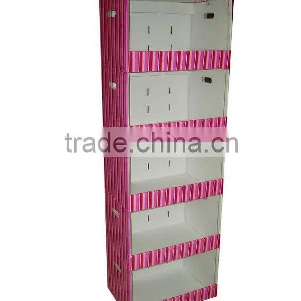 New Arrival Design Paper Dispaly Racks,5 Tier Corrugated Carboard Display Stand photo-3