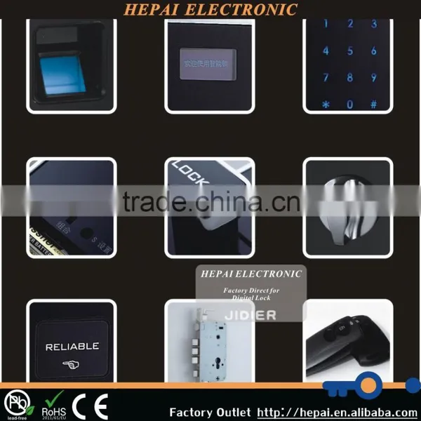 Factory Patented Design Stainless Steel Fingerprint Digital Safe Lock photo-2