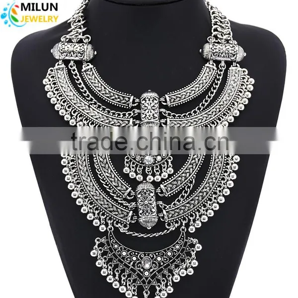 Chunky Metal Statement Maxi Big Necklace 2016