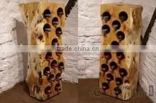 Solid wooden wine rack
