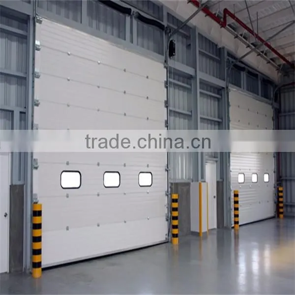 Factory Remote Control Overhead Industrial Solid Sectional Door Design