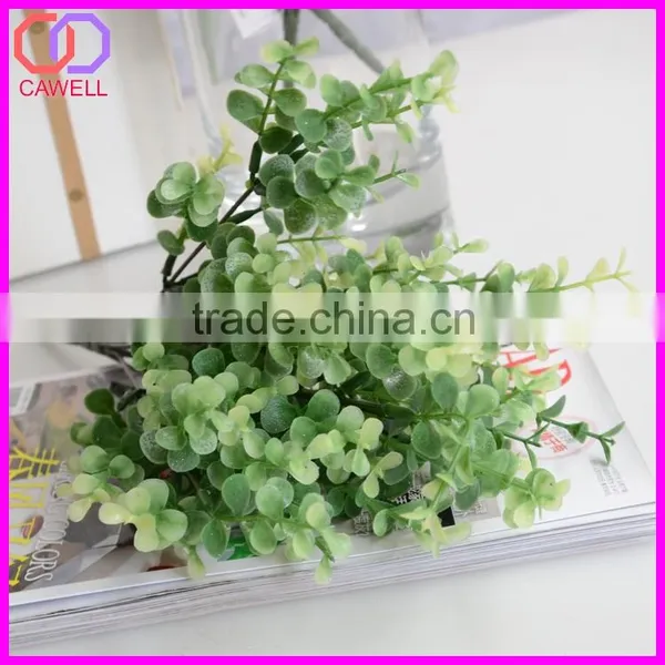 Wholesale Ornamental Green Eucalyptus Plastic Artificial Foliage for Flower Arrangements photo-2
