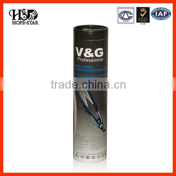 Wholesale Black Tube Box Custom Made Paper Packaging Stamping Logo Round Candle Box photo-4