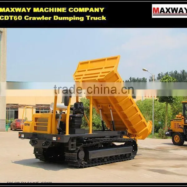 Hydraulic Self-unloading Crawler Type Farm Tractor for Palm , CE / ISO / SGS , Model: CDT60 photo-4