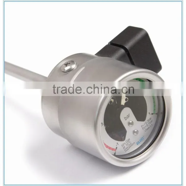 Temperature Compensate Stainless Steel SF6 Electric Components Table Sf6 Electric Contact Pressure Gauge photo-2