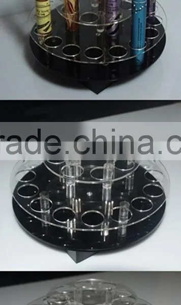 New Arrival Brand Luxury Round Shape Rotatable Acrylic Lipstick Cosmetic Display Rack Wholesale photo-2