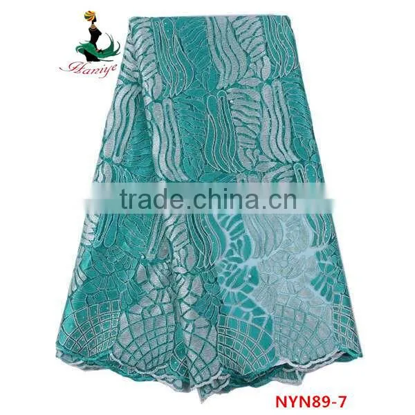 Haniye 2016 Nigerian Party/french Tulle Lace Fabric/african French Net Lace/NYN89 photo-4