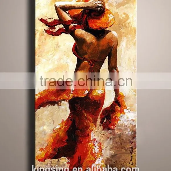 Modern Abstract People Art Oil Paintings of Sexy Girl for Wall Decoration 55930 photo-2
