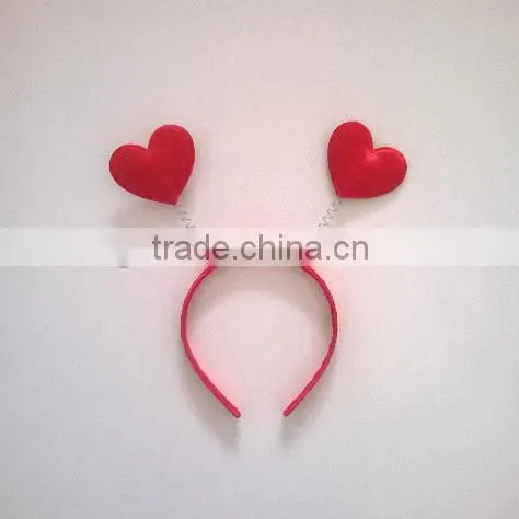 Christmas Party Headband Red Heart Shape Headband for Party