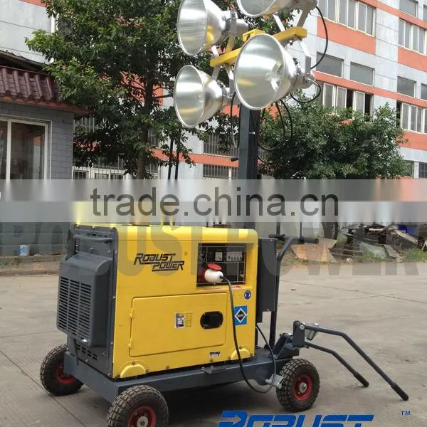 RPLT-1600 Nice Quality Industrial Diesel Generator Light Tower Manual Trailer photo-5