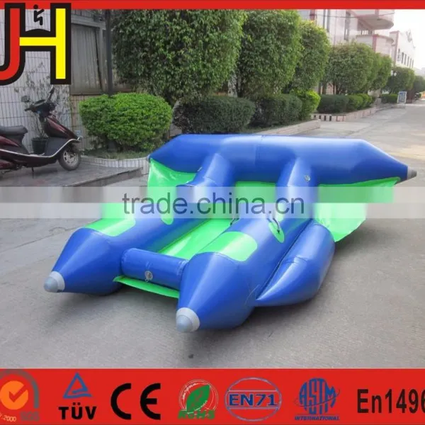 2 Tubes Flying Towables, Inflatable Flying Fish Banana Boat For Water Sports photo-2
