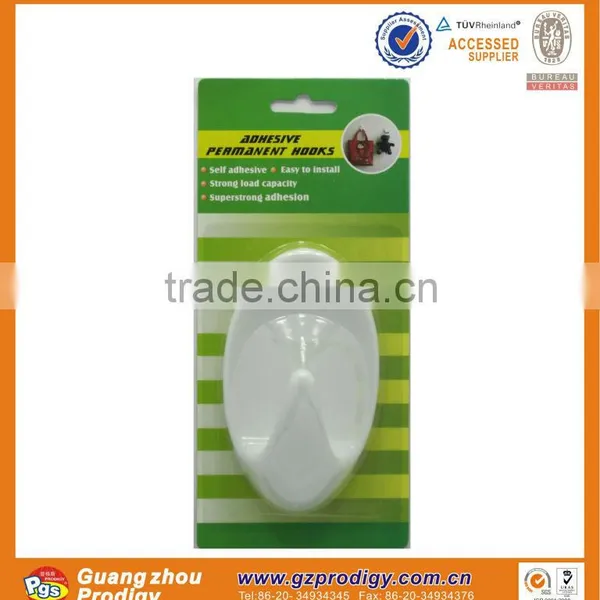 Wall Mounted Lantern Hooks Plastic Hook Plastic Removable Adhesive Wall Mount Round Hook photo-4