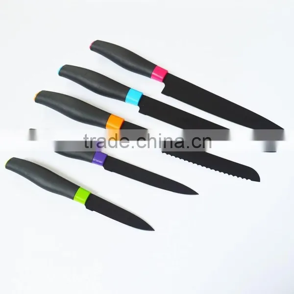 2015 New Style 6pcs Non-stick Stainless Steel Kitchen Knife Set