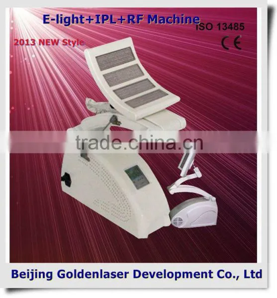 www.golden-laser.org/2013 New style E-light+IPL+RF machine air brush machine