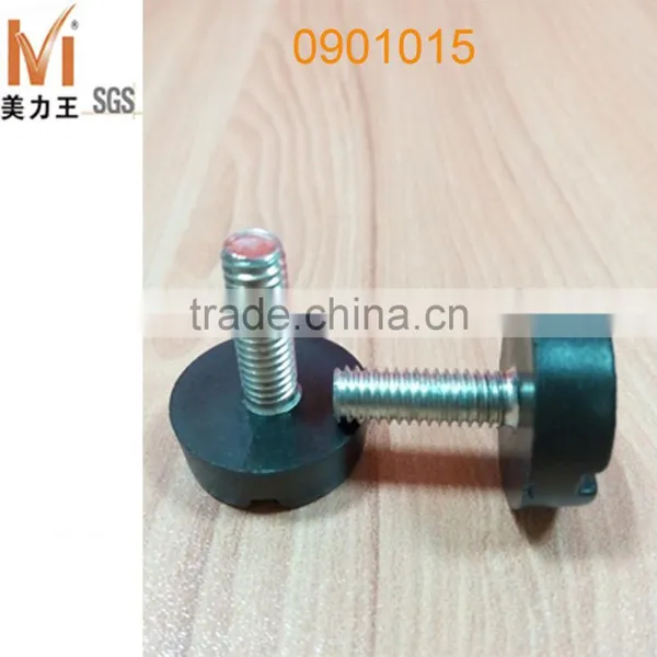 Black Plastic Adjusting Furniture Chair Leg Rubber Risers photo-4