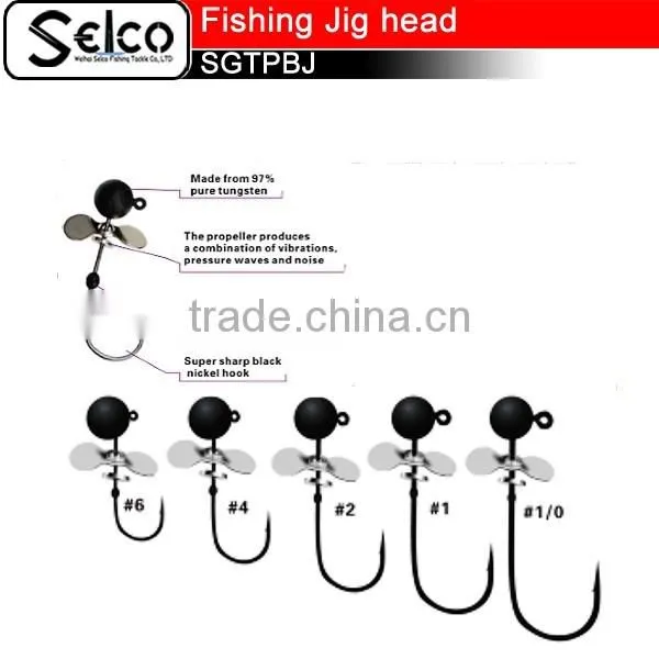 Football Head Kmucutie Wholesale Tungsten Jig Head for Bass photo-6