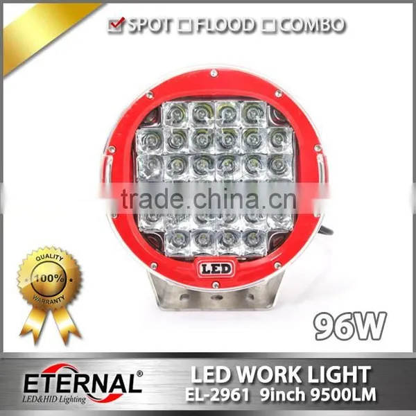 60W Work Light Driving Lamp Round for 4x4 Jeep Offroad Hummer SUV ATV Bumper High Power Led Driving Light Spot Lamp photo-6