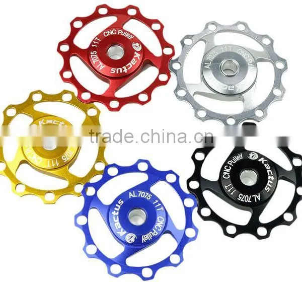 Kactus Cycling MTB Guide Roller Wheel Rear Derailleur Pulley Alluminum Alloy CNC 11T for SHIMANO SRAM photo-2